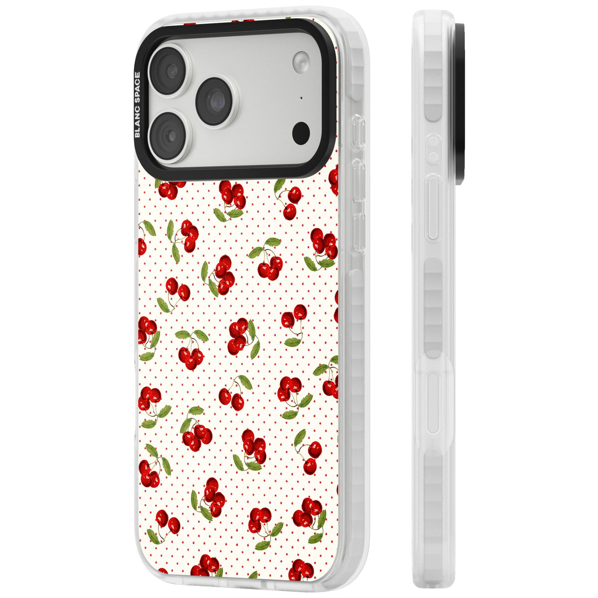 Cherry Picking iPhone 18 Pro Max Impact Clear Phone Case side