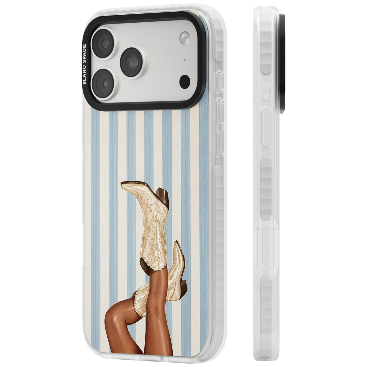 Cowgirl Boots iPhone 18 Pro Max Impact Clear Phone Case side