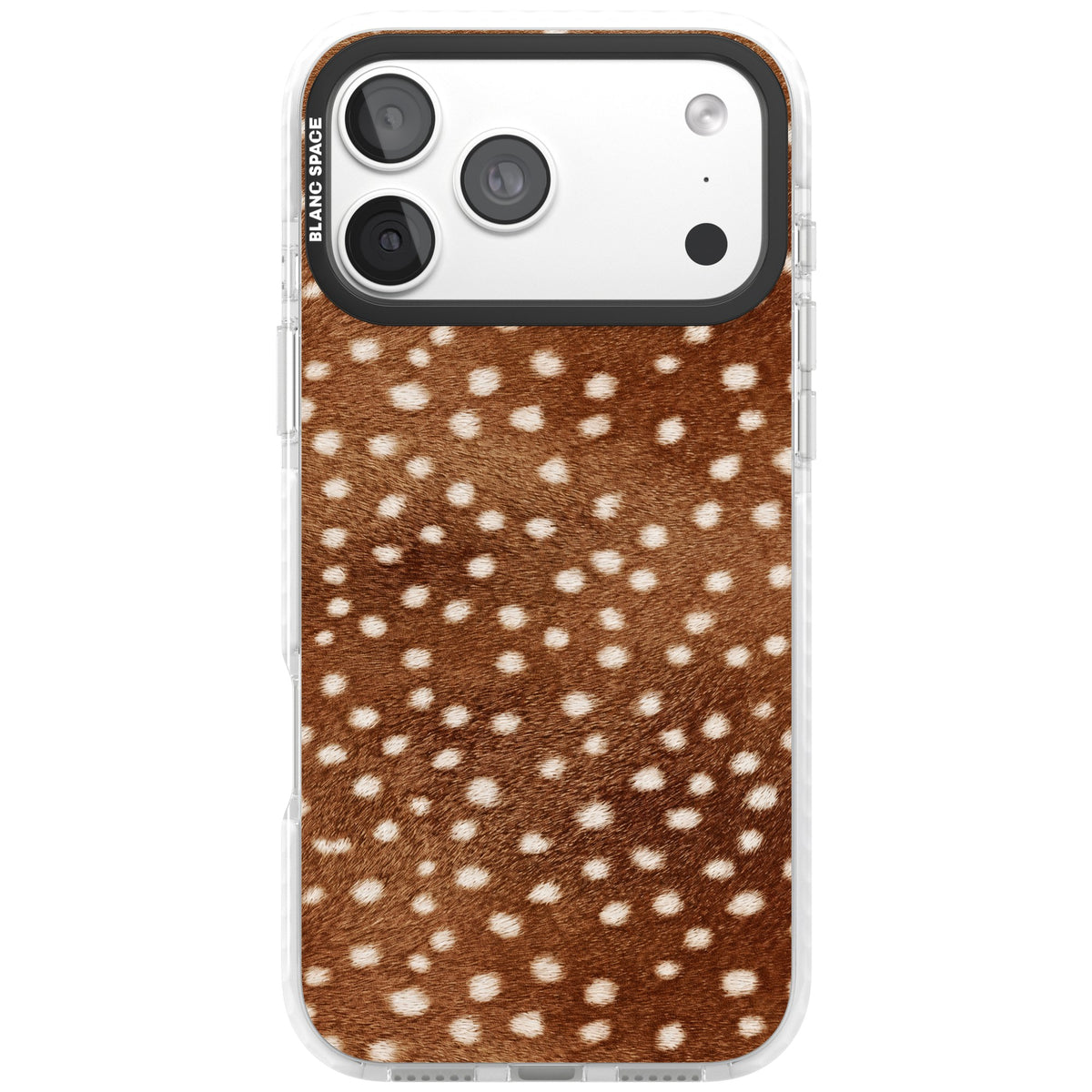 Deer Print iPhone 18 Pro Max Impact Clear Phone Case front