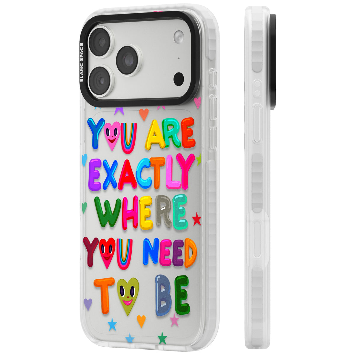 Exactly Where You Need To Be iPhone 18 Pro Max Impact Clear Phone Case side