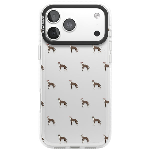 Whippet Dog Pattern Clear