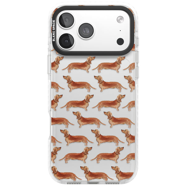 Dachshund Watercolor Dog Pattern