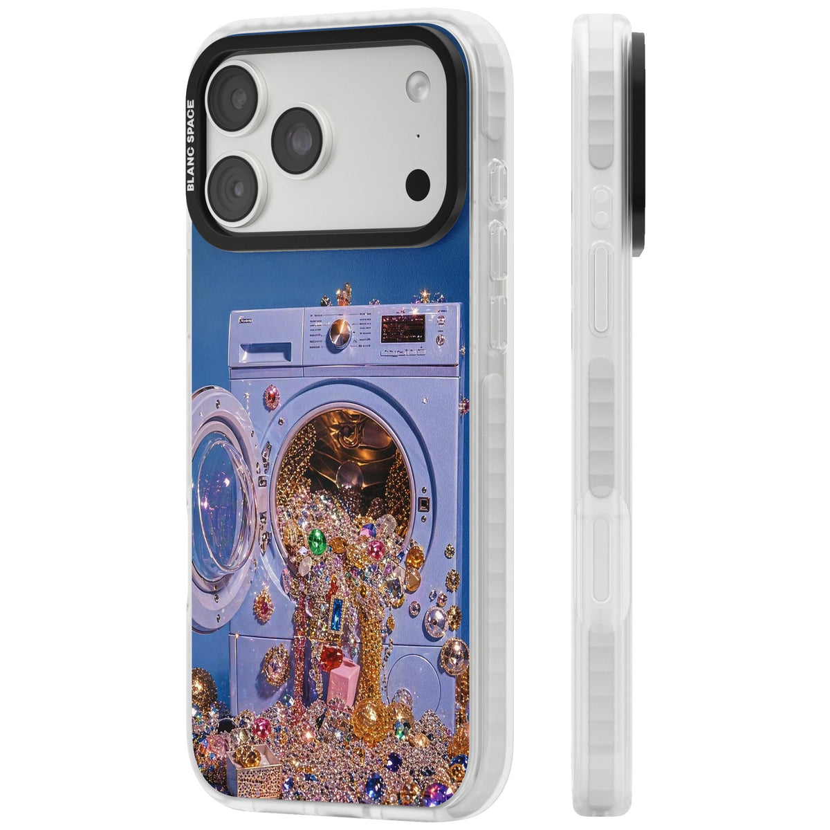 Gem Laundry iPhone 18 Pro Max Impact Clear Phone Case side