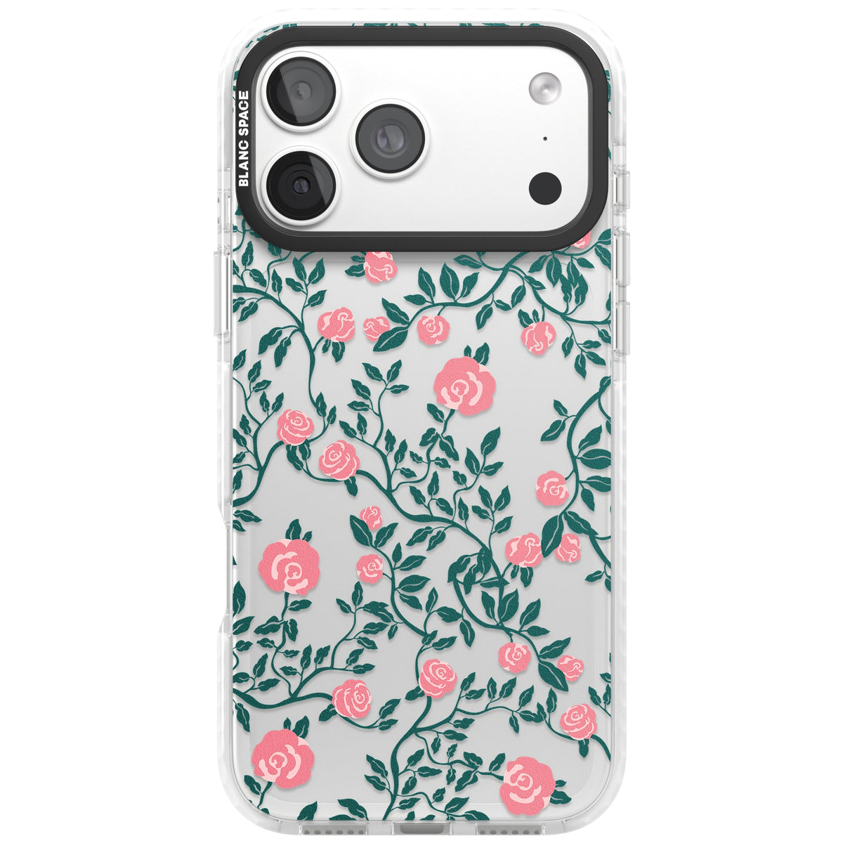 Rose Trellis (Clear) iPhone 18 Pro Max Impact Clear Phone Case front