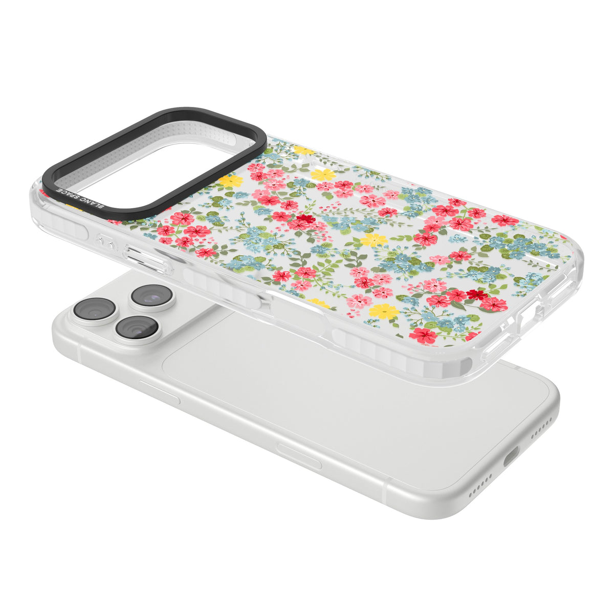Sanremo Meadow iPhone 18 Pro Max Impact Clear Phone Case angled