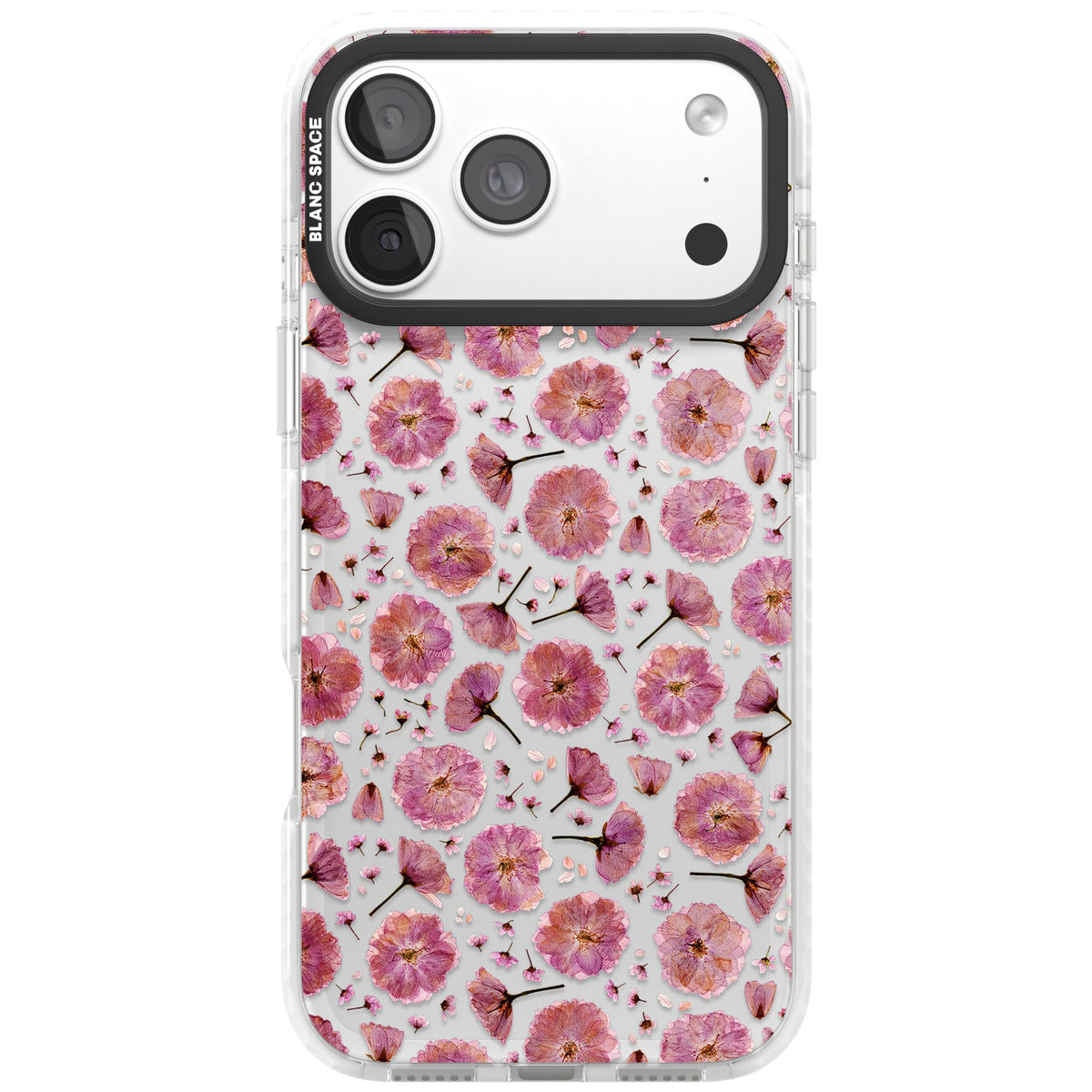 Pink Florals & Blossom iPhone 18 Pro Max Impact Clear Phone Case front