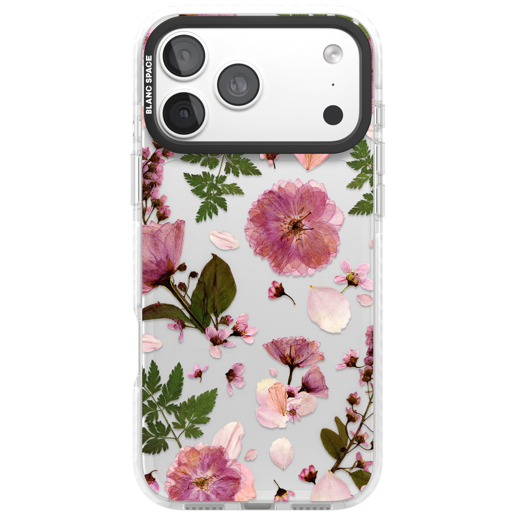 Vintage Japanese White Blossoms Floral Wallpaper iPhone Case
