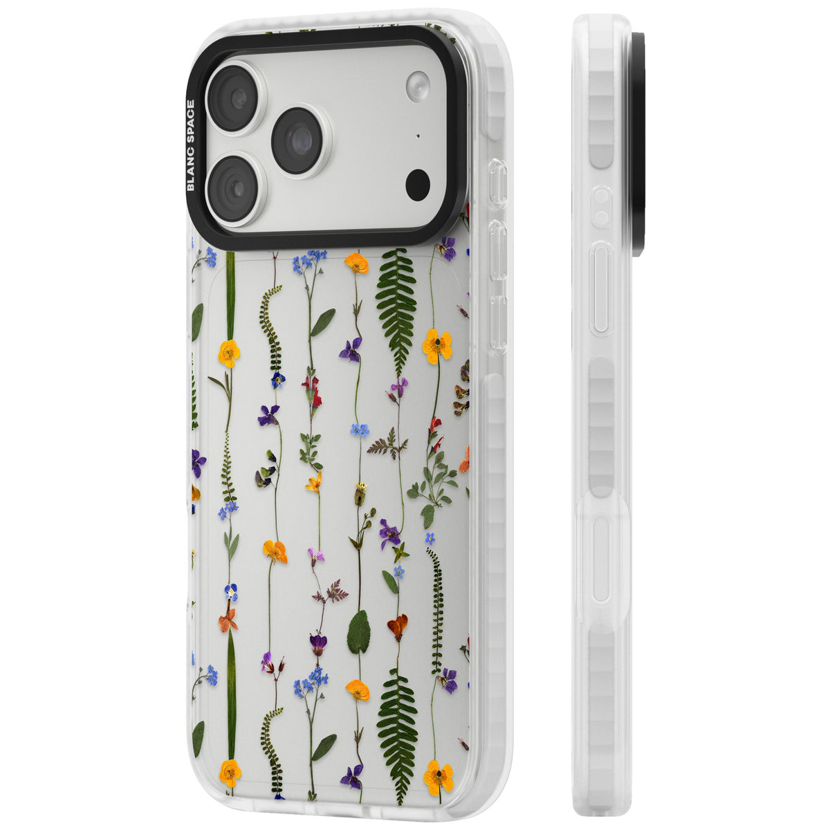 Wildflower Chain iPhone 18 Pro Max Impact Clear Phone Case side
