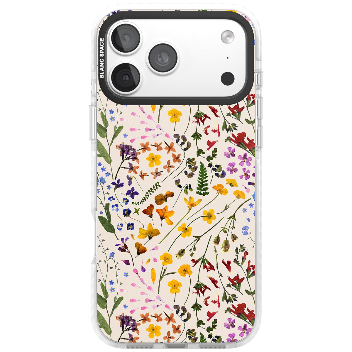 Wildflower Cream iPhone 18 Pro Max Impact Clear Phone Case front