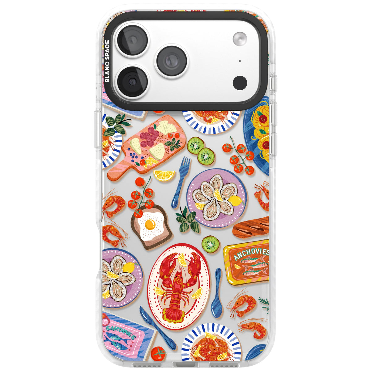 Coastal Spread iPhone 18 Pro Max Impact Clear Phone Case front