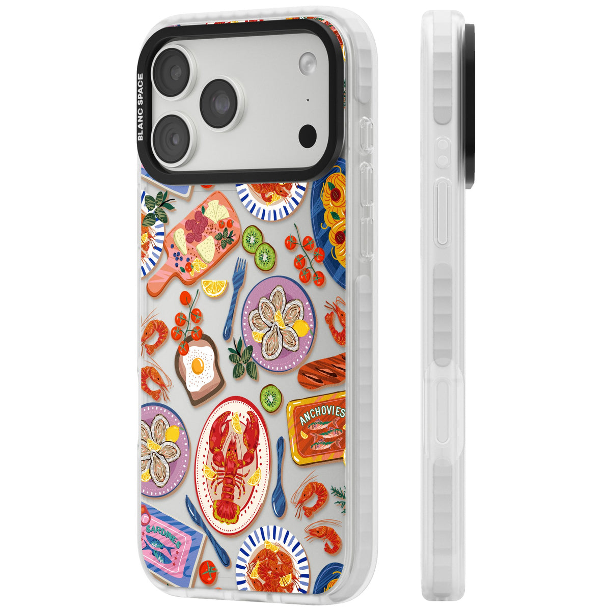 Coastal Spread iPhone 18 Pro Max Impact Clear Phone Case side