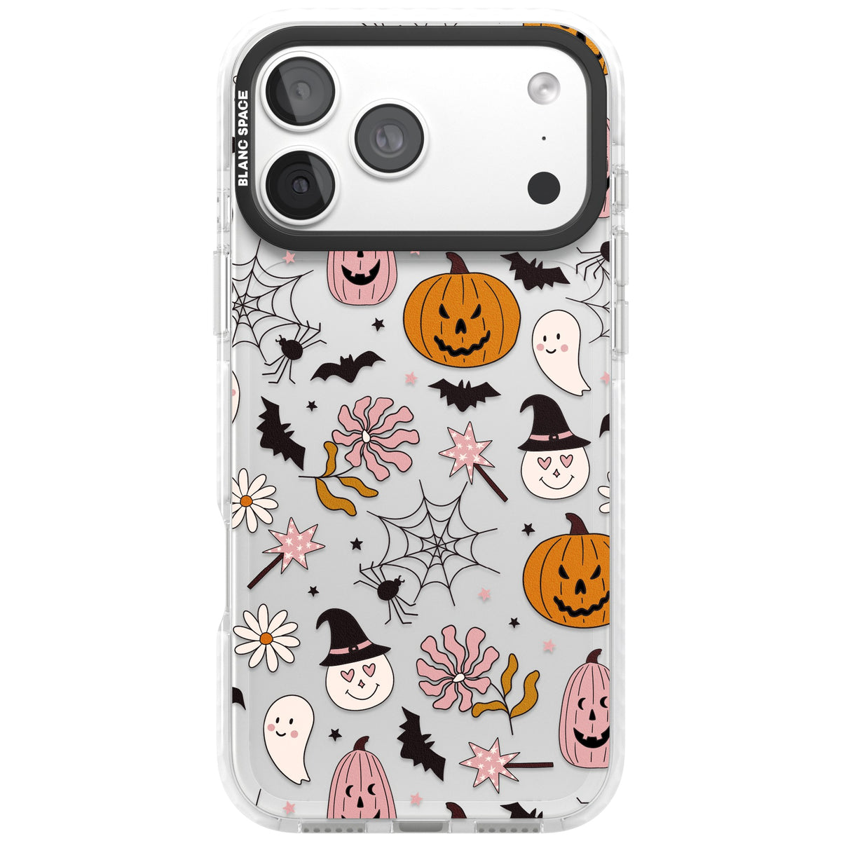 Spooky Mix iPhone 18 Pro Max Impact Clear Phone Case front