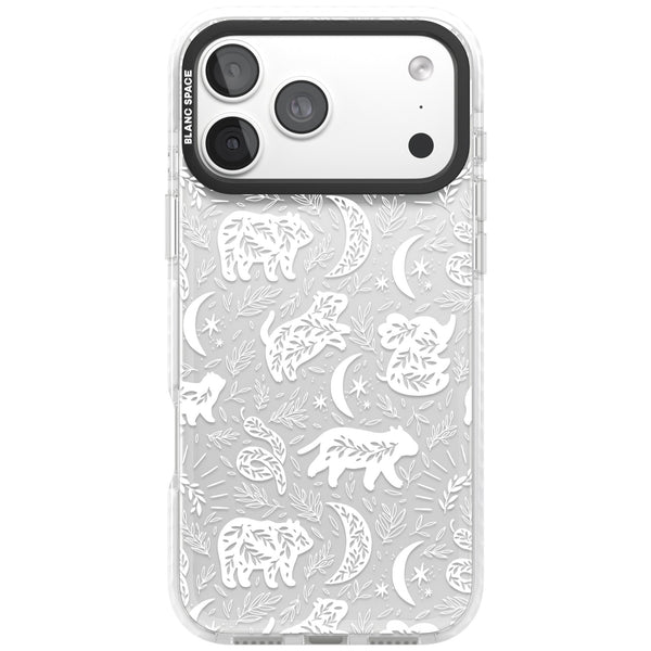 Forest Animal Silhouettes: White/Clear