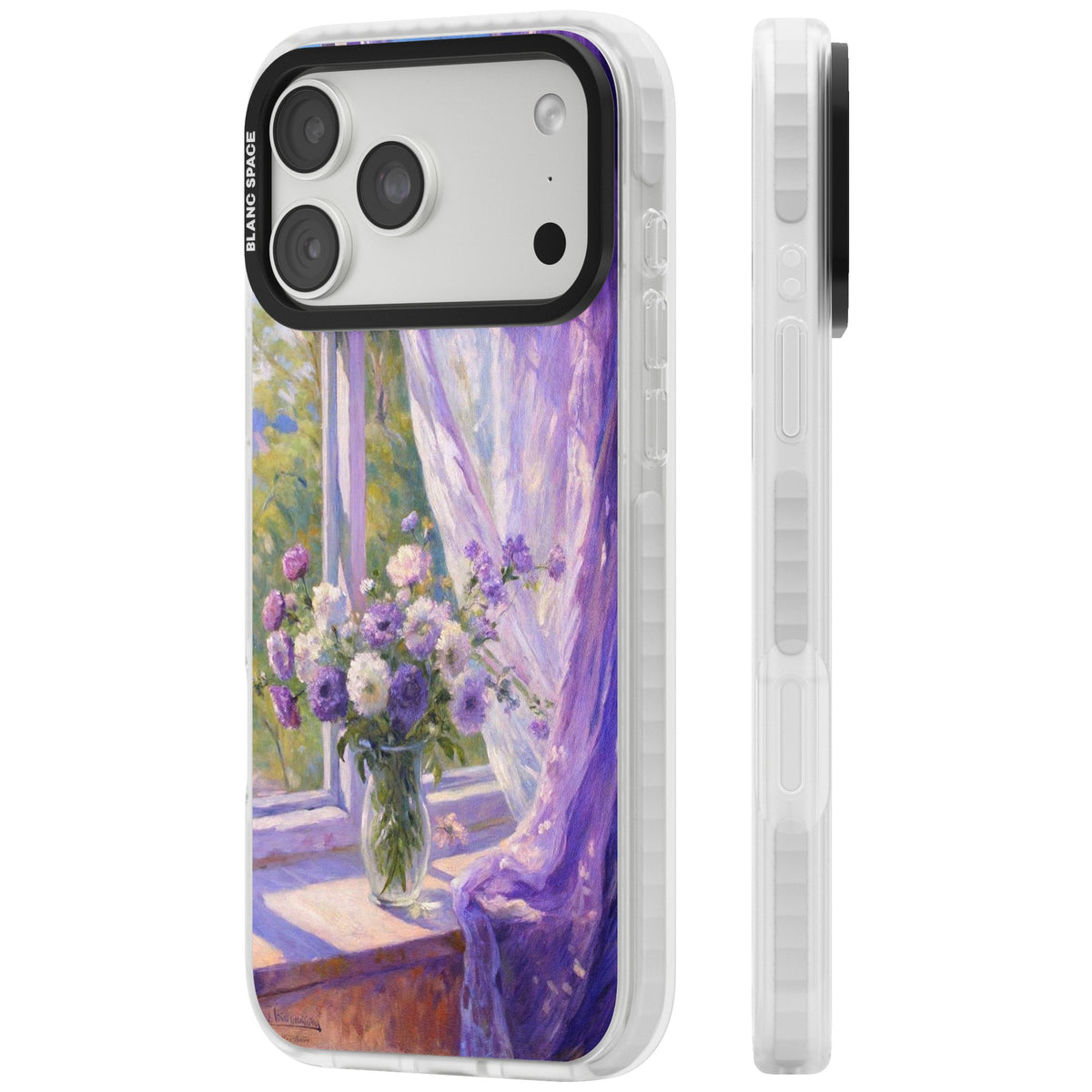 A Provence Morning iPhone 18 Pro Max Impact Clear Phone Case side