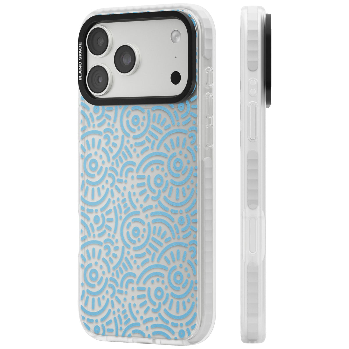 Memphis Sky iPhone 18 Pro Max Impact Clear Phone Case side