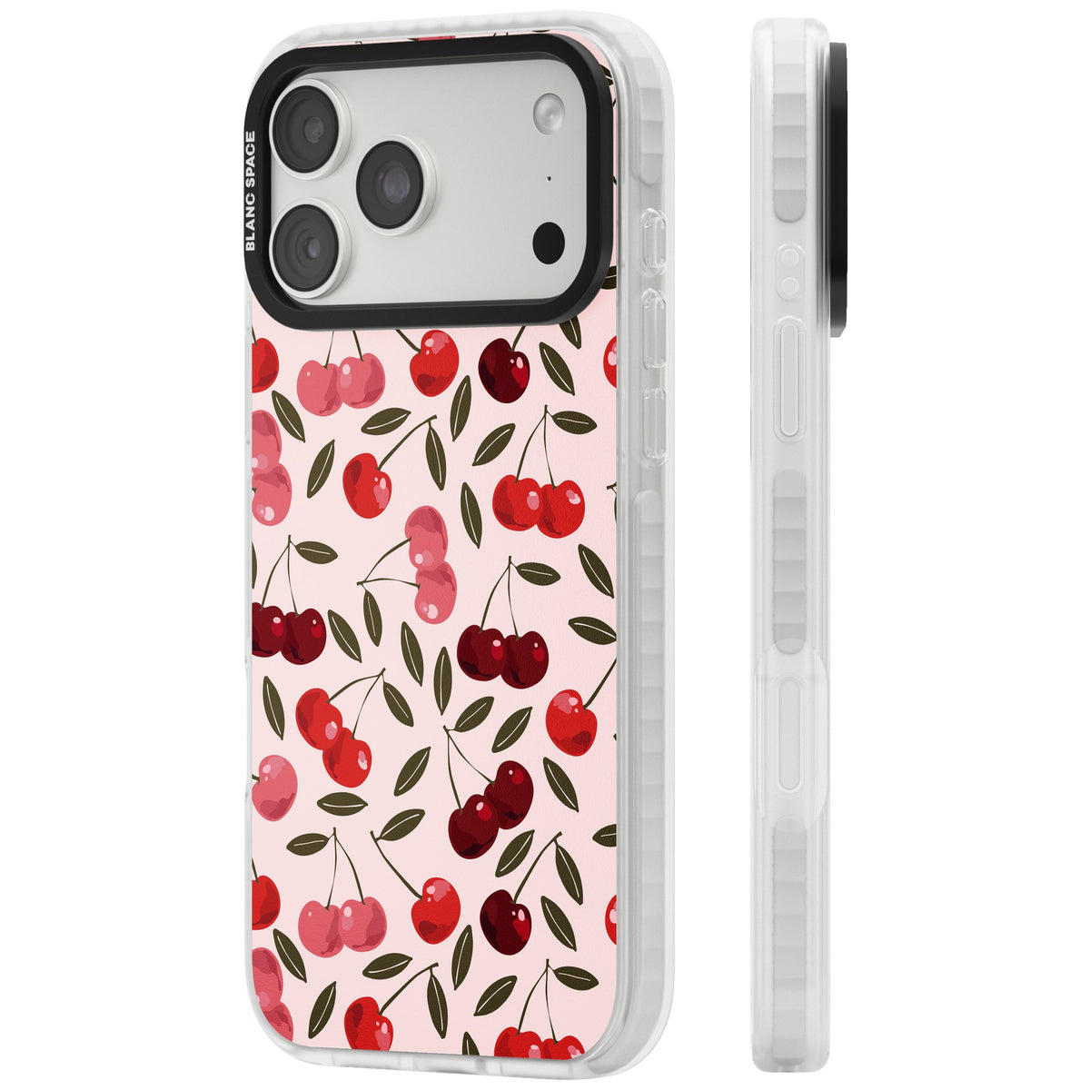 Cherry On Top (Pink) iPhone 18 Pro Max Impact Clear Phone Case side