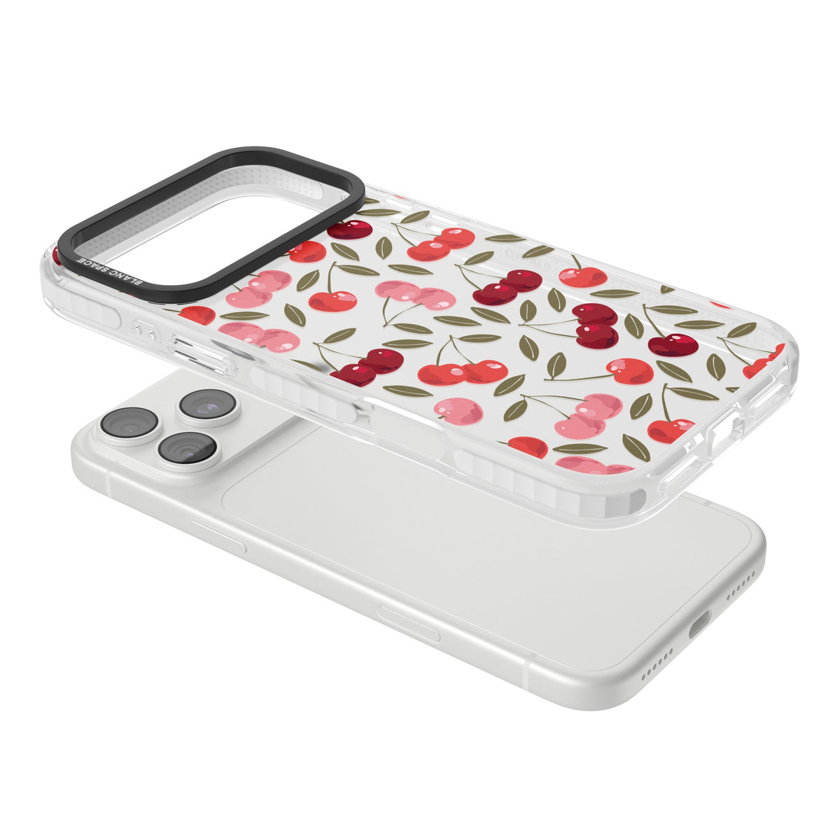 Cherry On Top iPhone 18 Pro Max Impact Clear Phone Case angled