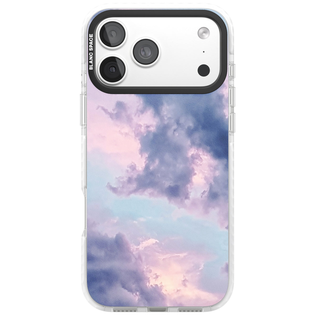 Lavender Clouds iPhone 18 Pro Max Impact Clear Phone Case front