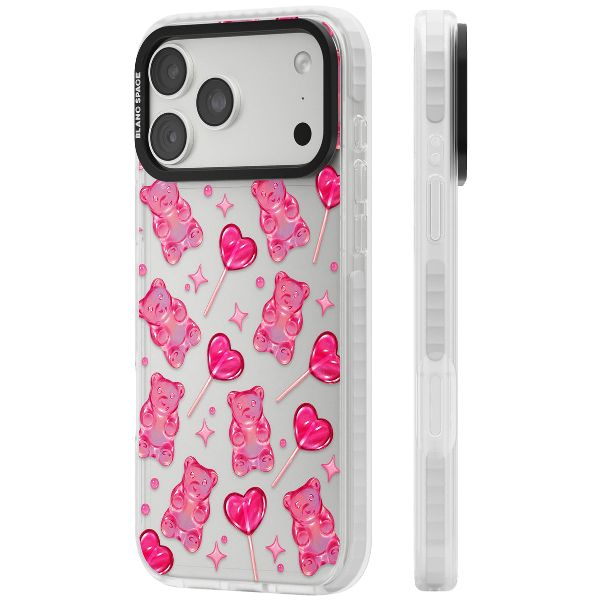 Pink Sugar iPhone 18 Pro Max Impact Clear Phone Case side