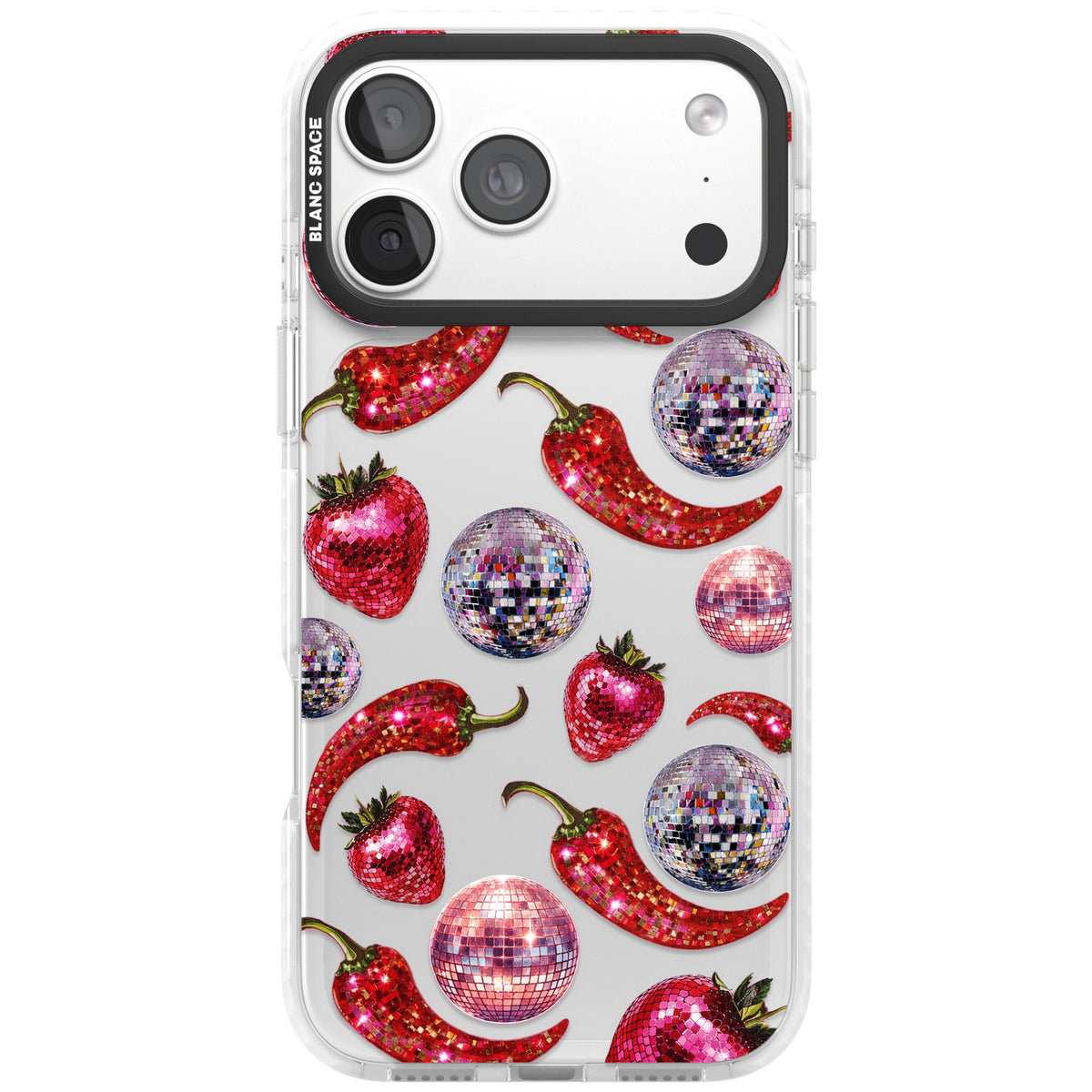 Spicy Disco iPhone 18 Pro Max Impact Clear Phone Case front