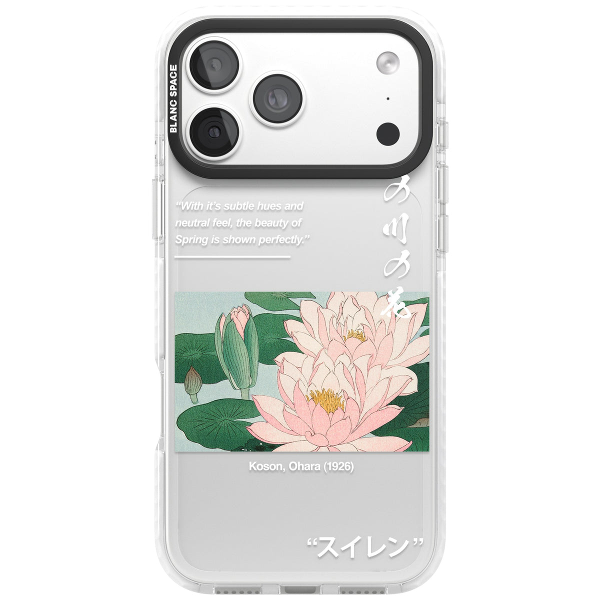 Water Lily iPhone 18 Pro Max Impact Clear Phone Case front