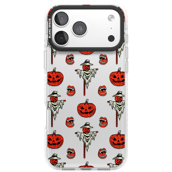 Retro Red Pumpkins & Scarecrows