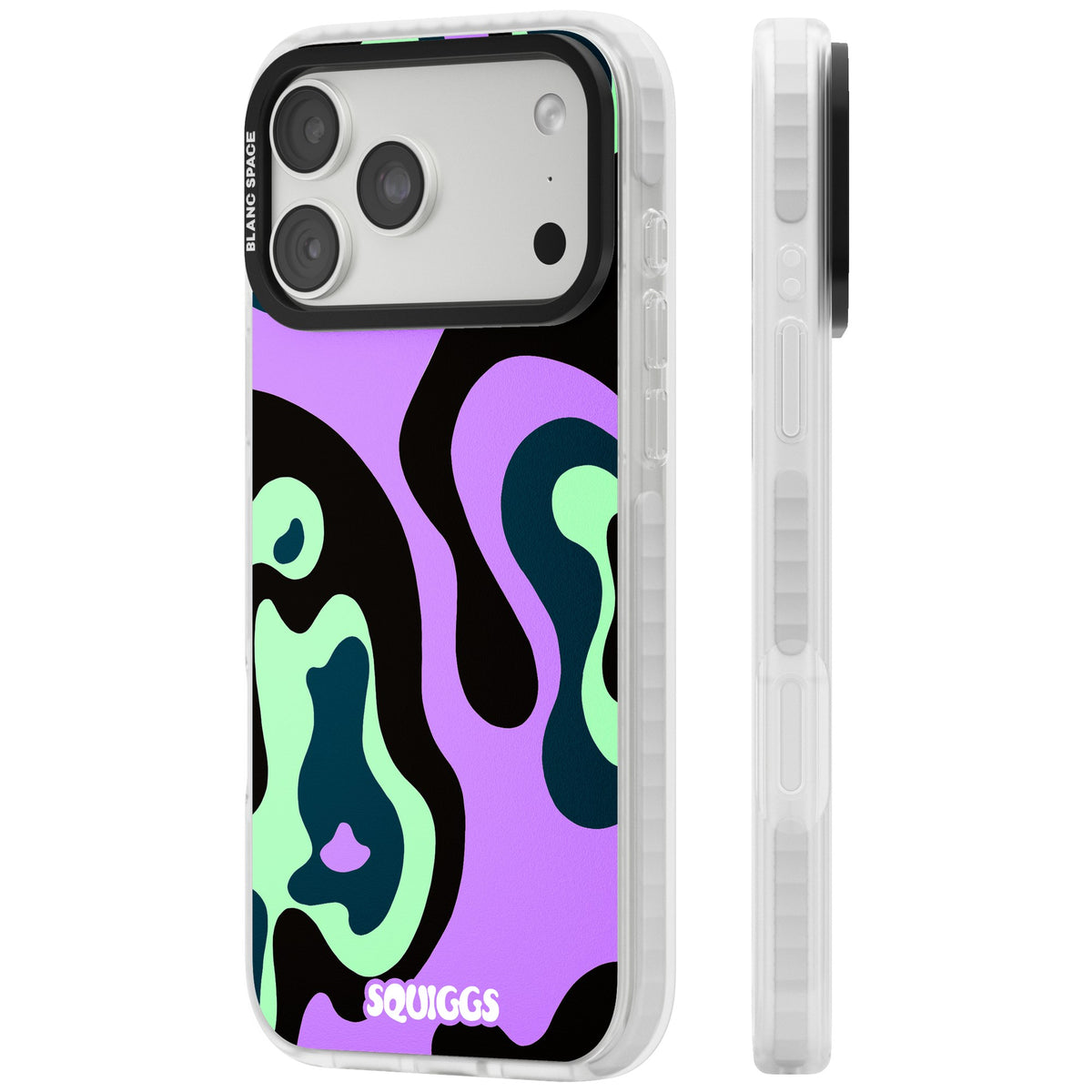 Purple River iPhone 18 Pro Max Impact Clear Phone Case side