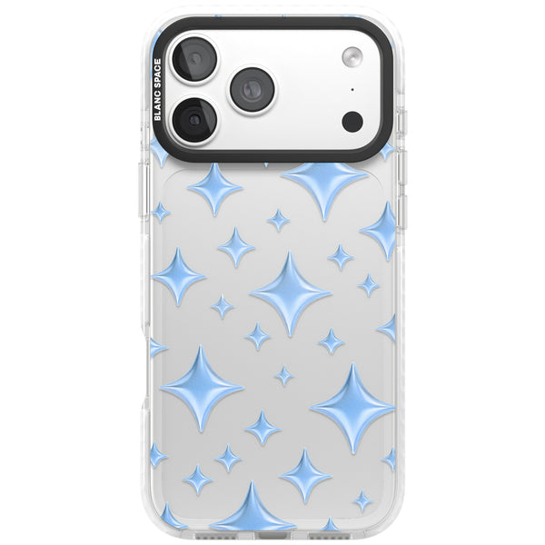 Blue Puff Sparkle Pattern