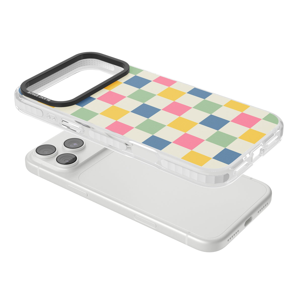 Sugar Cubes iPhone 18 Pro Max Impact Clear Phone Case angled