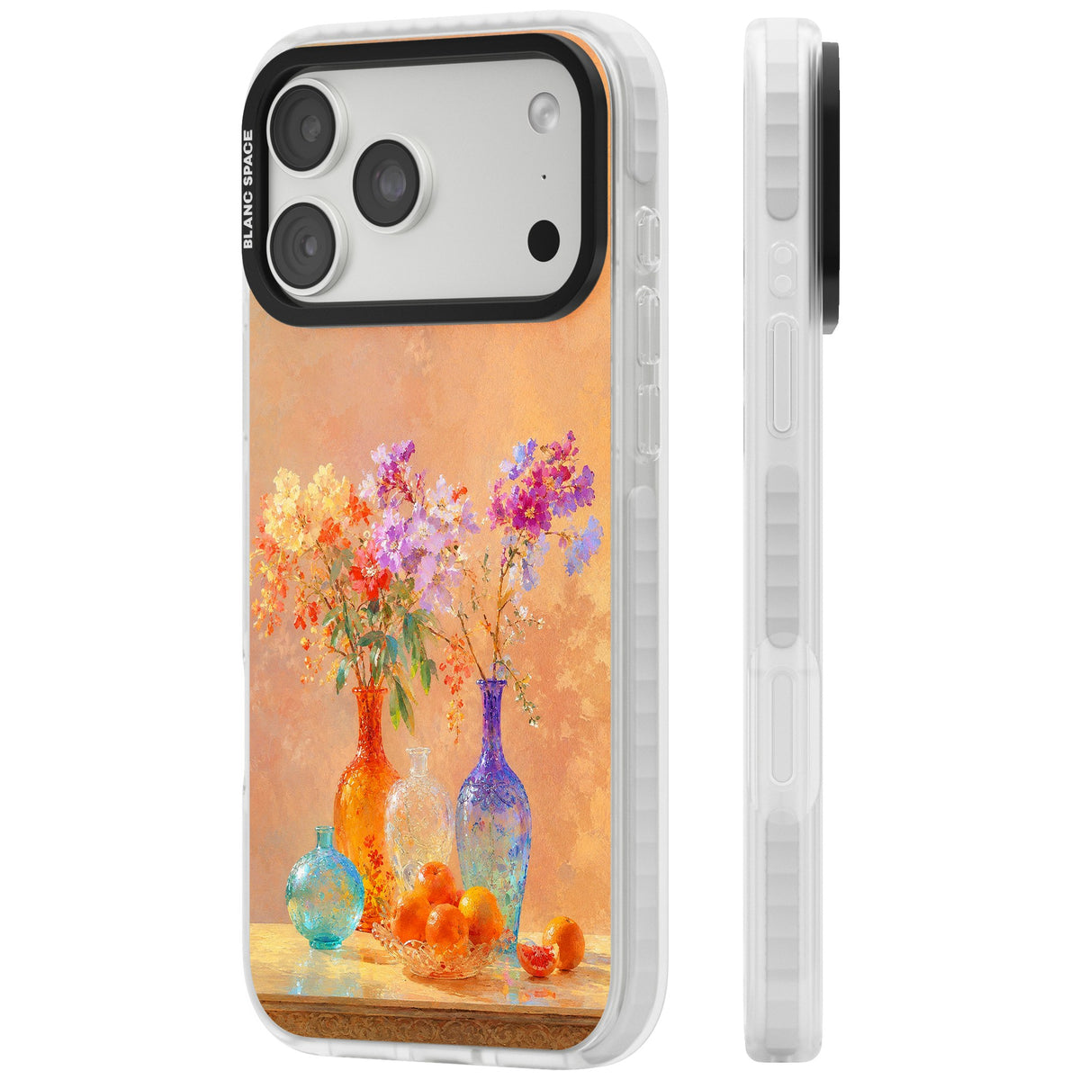 Peach Glass iPhone 18 Pro Max Impact Clear Phone Case side