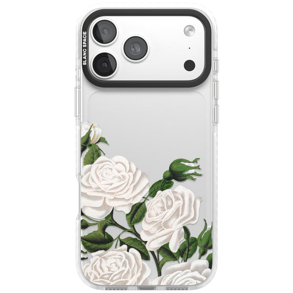 White Vintage Painted Flowers
