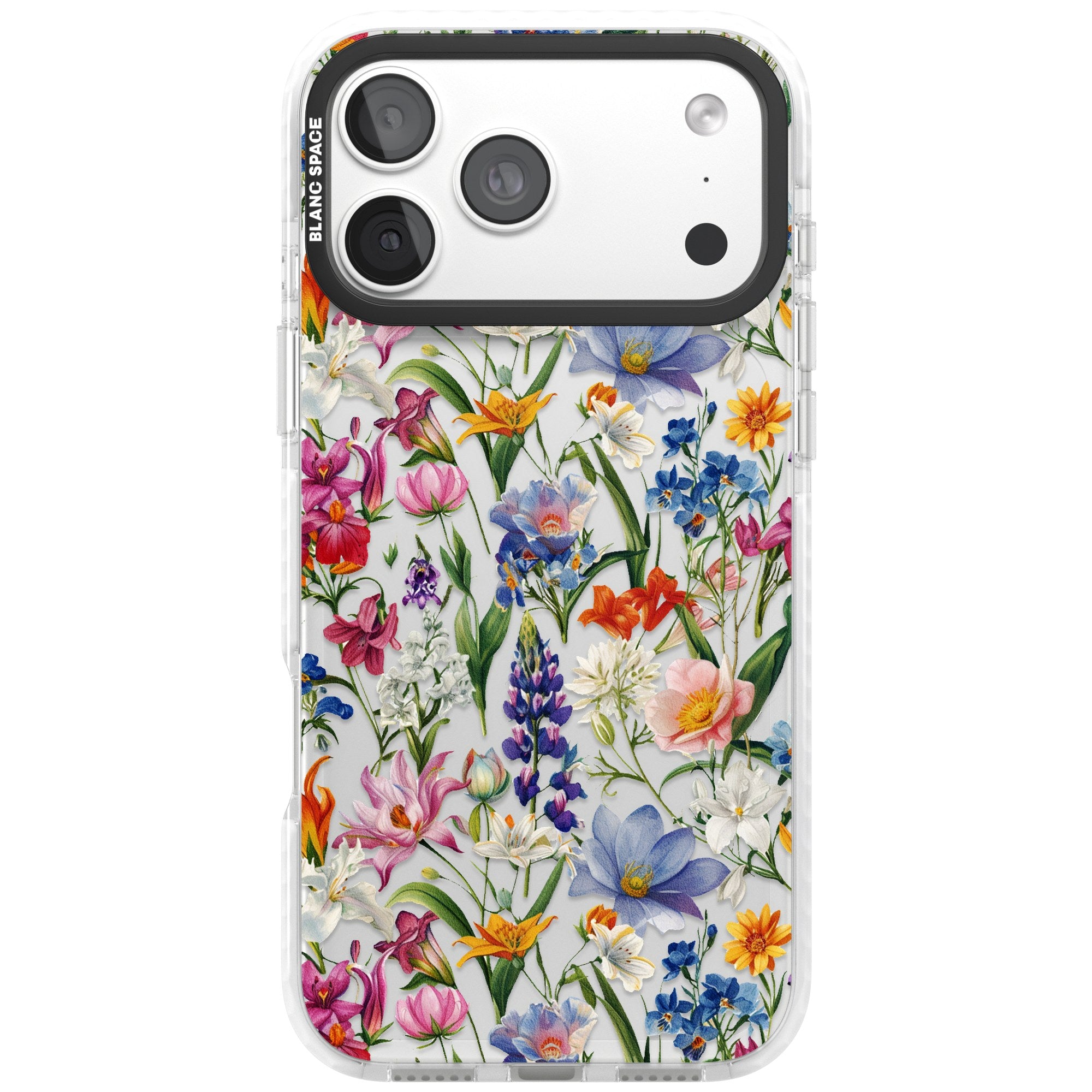 Vintage Japanese White Blossoms Floral Wallpaper iPhone Case