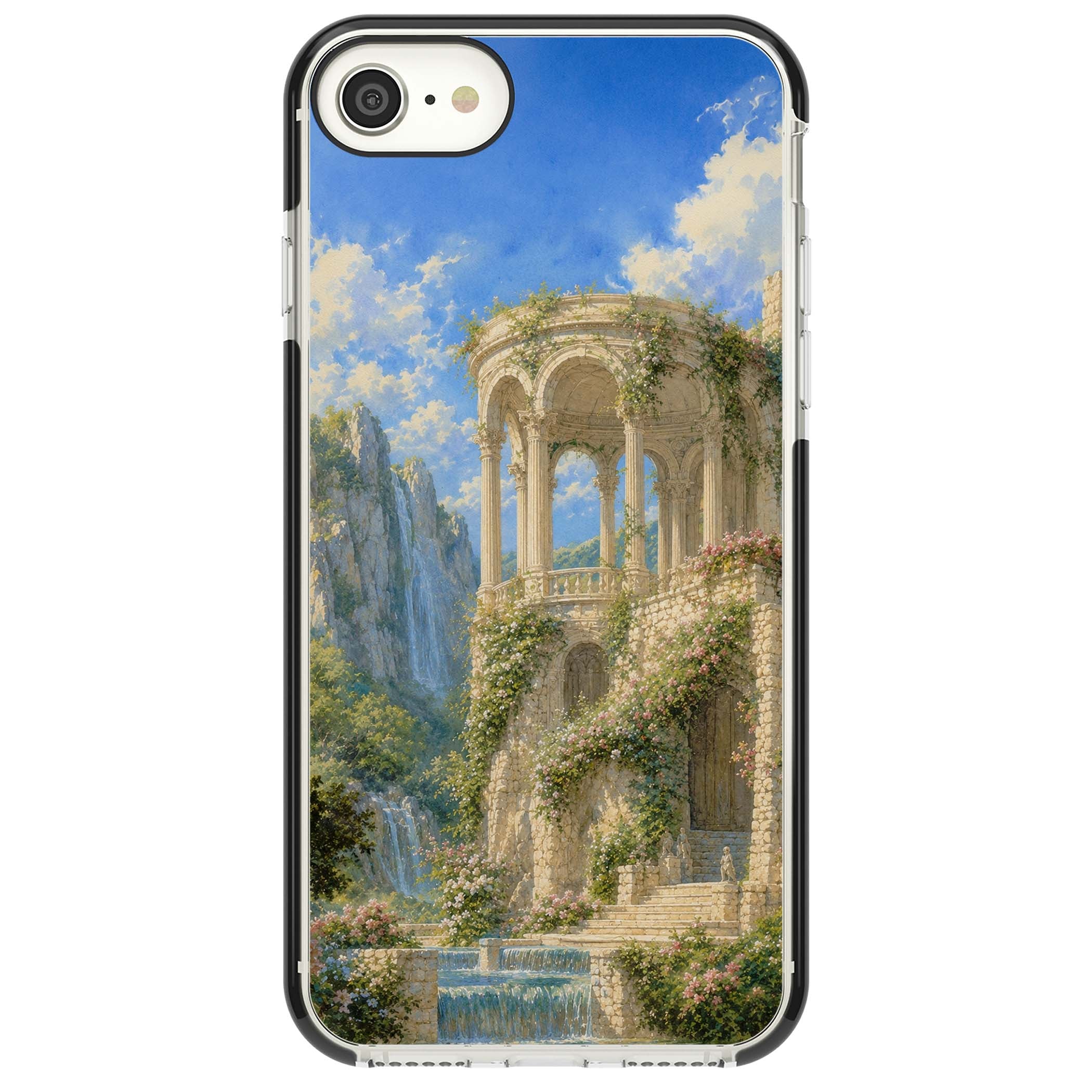 Palace Pavilion fairycore iPhone case | Black Impact case for iPhone SE
