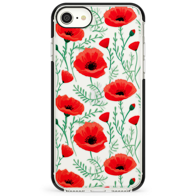 Poppy Garden Impact Phone Case for iPhone SE