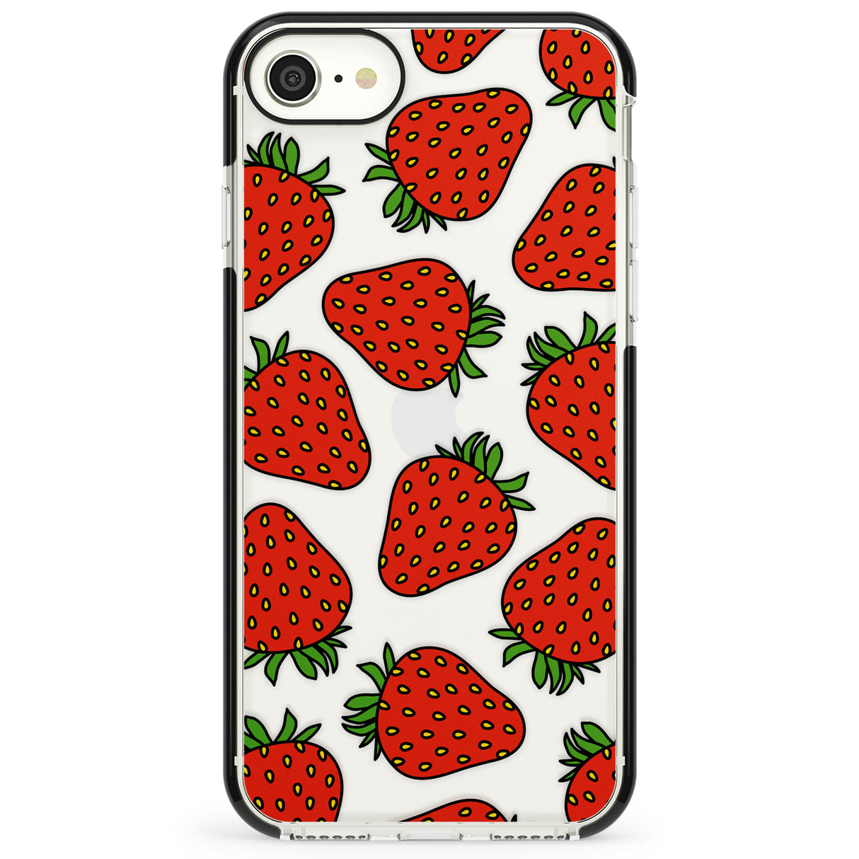 Strawberry Pattern Impact Phone Case for iPhone SE