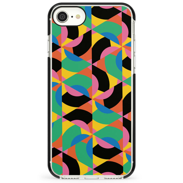 Abstract Carnival Impact Phone Case for iPhone SE