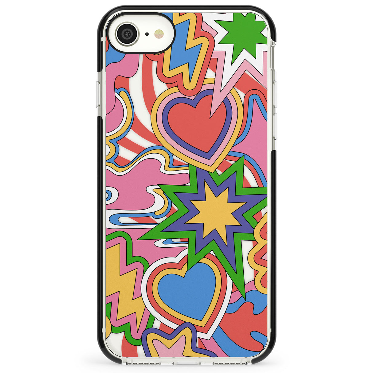 Psychedelic Pop Art Explosion Impact Phone Case for iPhone SE