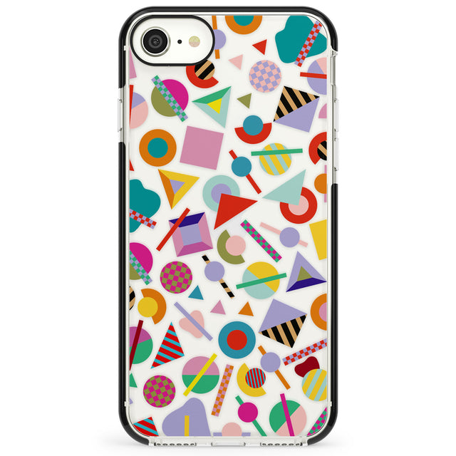 Retro Carnival Shapes Impact Phone Case for iPhone SE