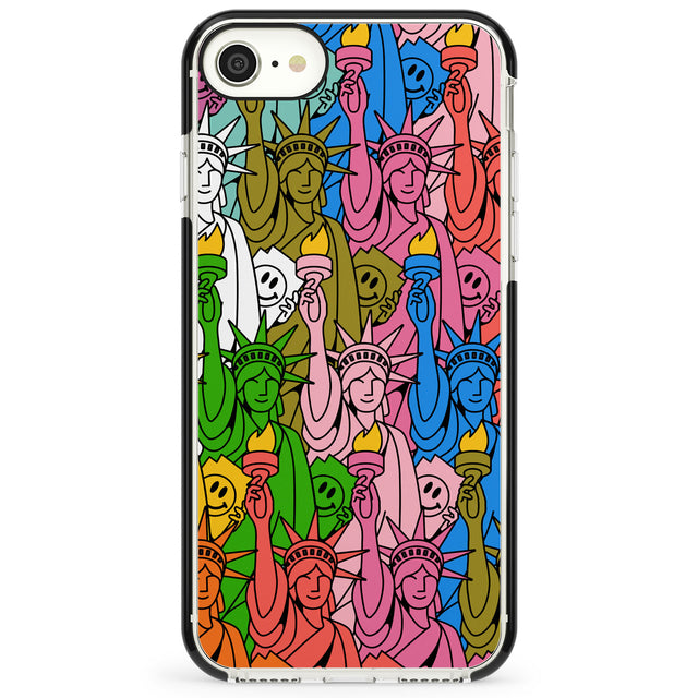 Multicolour Liberty Pattern Impact Phone Case for iPhone SE