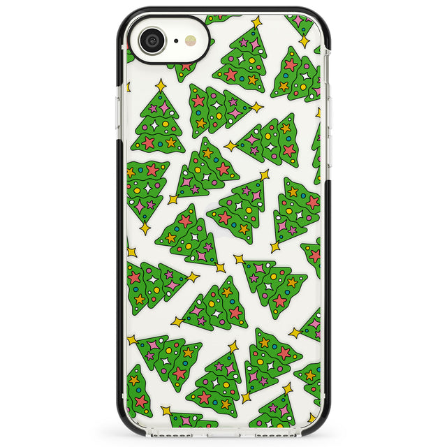 Christmas Tree Pattern Impact Phone Case for iPhone SE