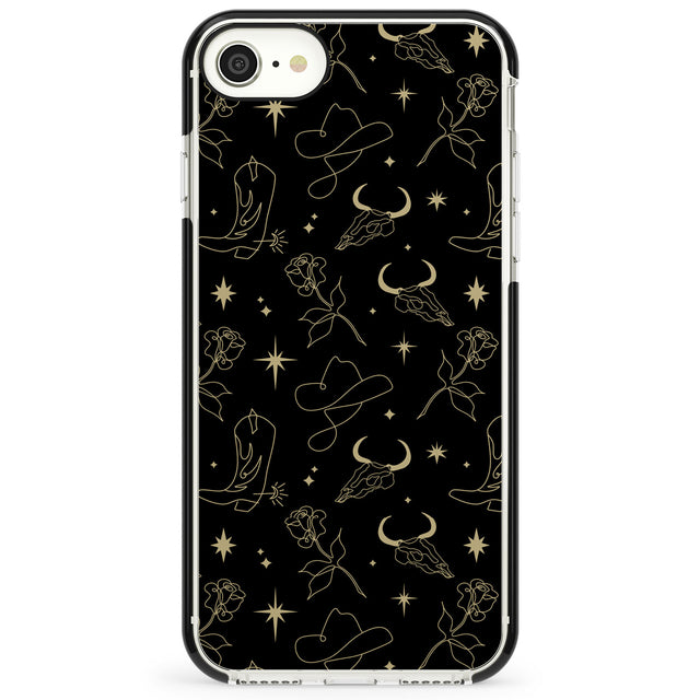 Celestial West Pattern Impact Phone Case for iPhone SE