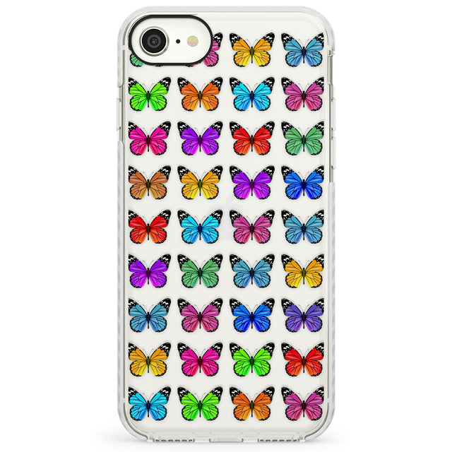 Colourful Butterfly PatternImpact Phone Case for iPhone SE