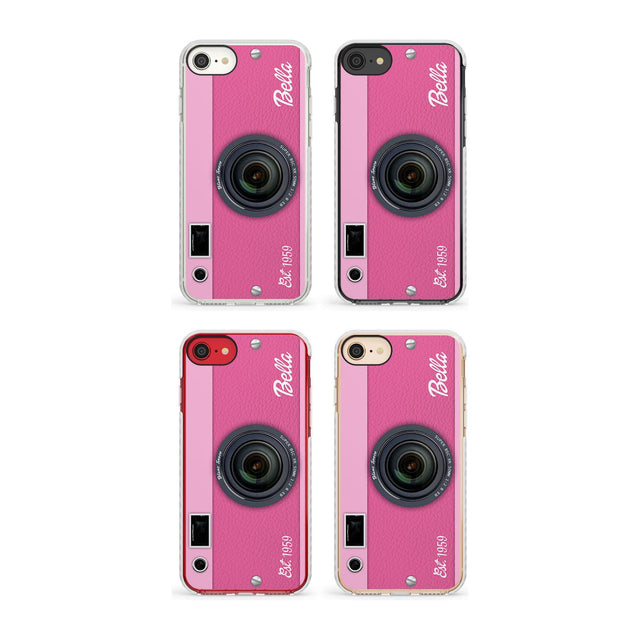 Personalised Pink Dream Camera Phone Case for iPhone SE