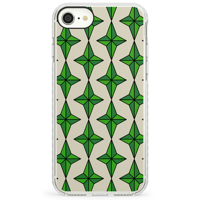 Emerald Stars PatternImpact Phone Case for iPhone SE