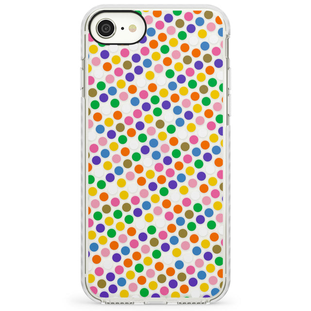 Multicolour Polka-dot FiestaImpact Phone Case for iPhone SE