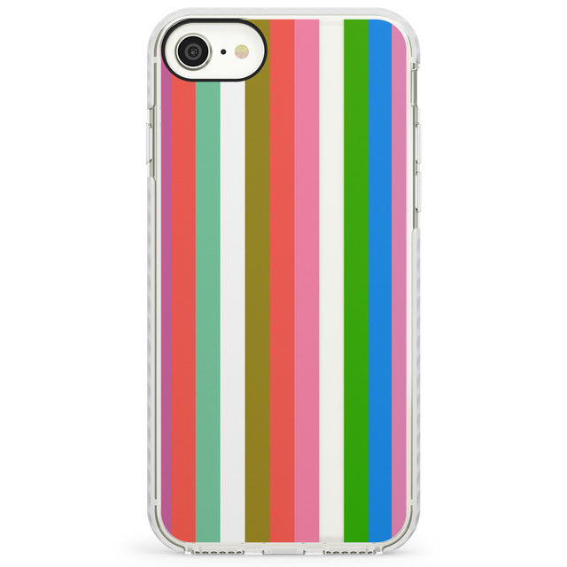 Vibrant StripesImpact Phone Case for iPhone SE