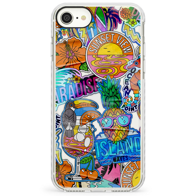 Tropical Vibes CollageImpact Phone Case for iPhone SE