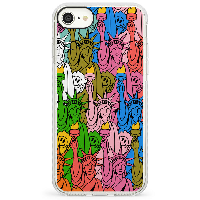 Multicolour Liberty PatternImpact Phone Case for iPhone SE