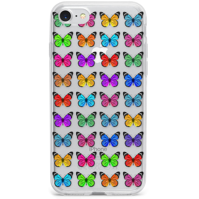 Colourful Butterfly Pattern Phone Case for iPhone SE 2020, iPhone SE 2022