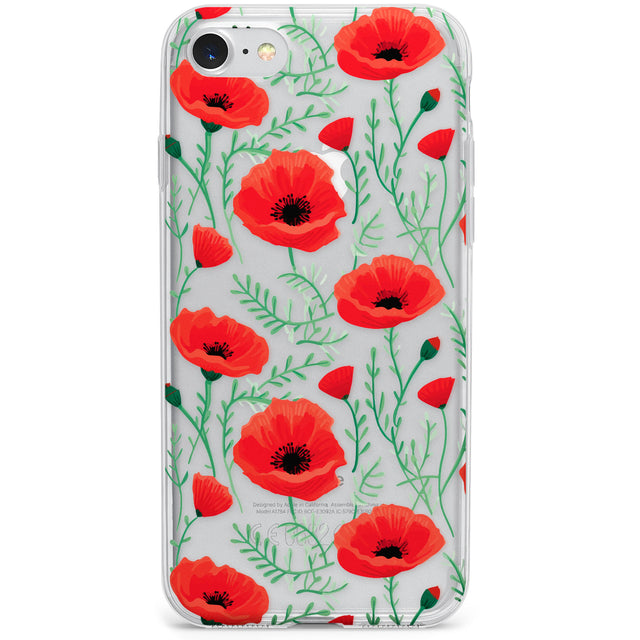 Poppy Garden Phone Case for iPhone SE 2020, iPhone SE 2022